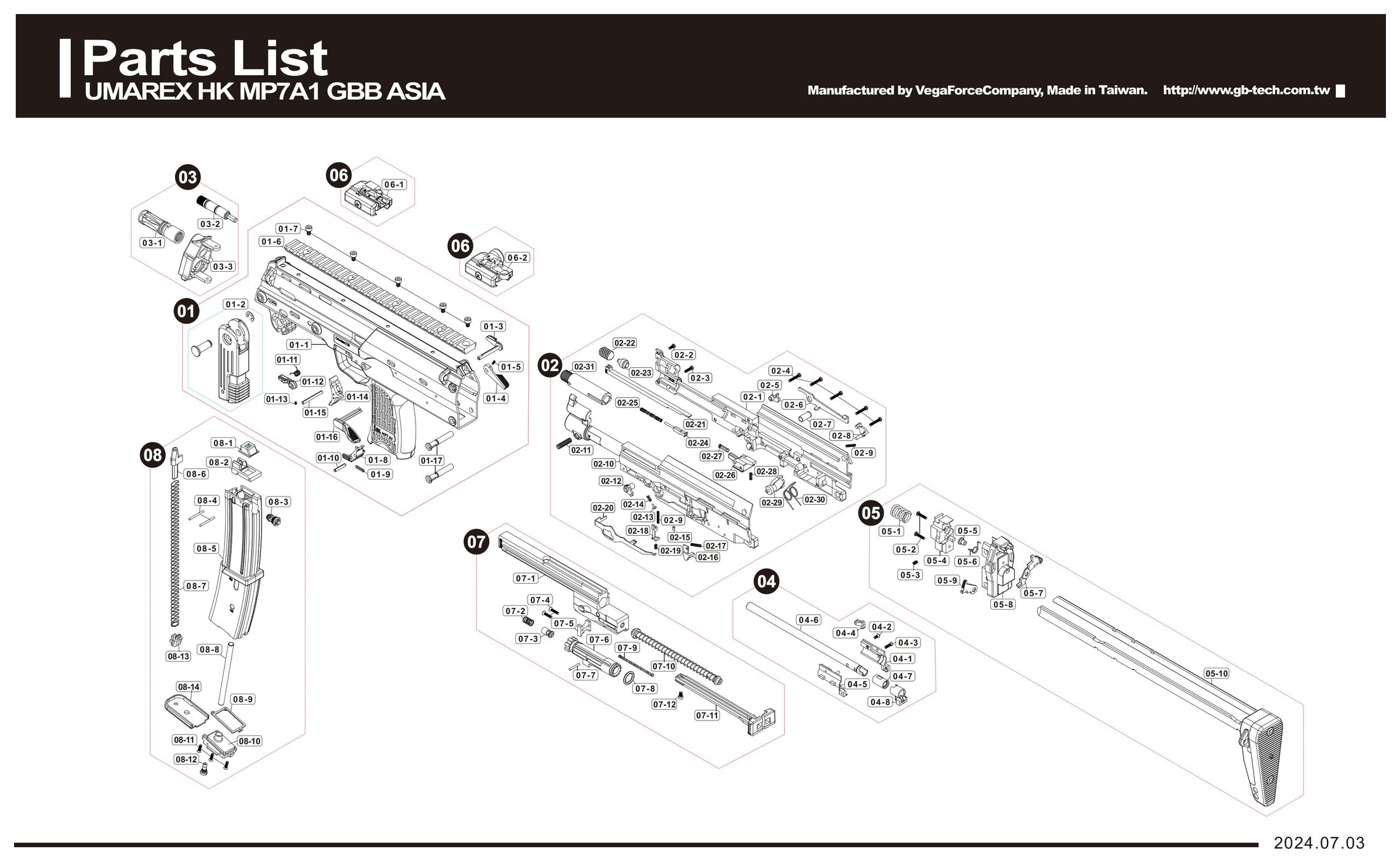 Газовий Пістолет-кулемет VFС – HK MP7A1 NAVY V2  GBB